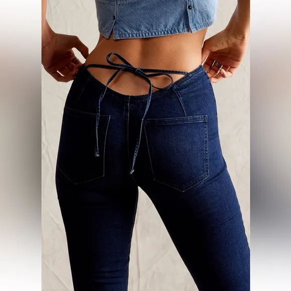 Free people we the free watch your back flared jeans