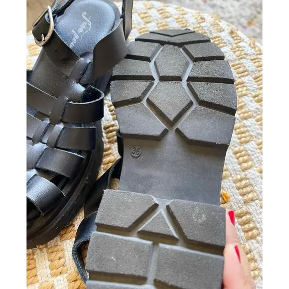 Free People Women's Delaney Fisherman Platform Sandals