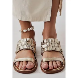 Free People Woven River Slip-On Sandals Size 38. SH2
