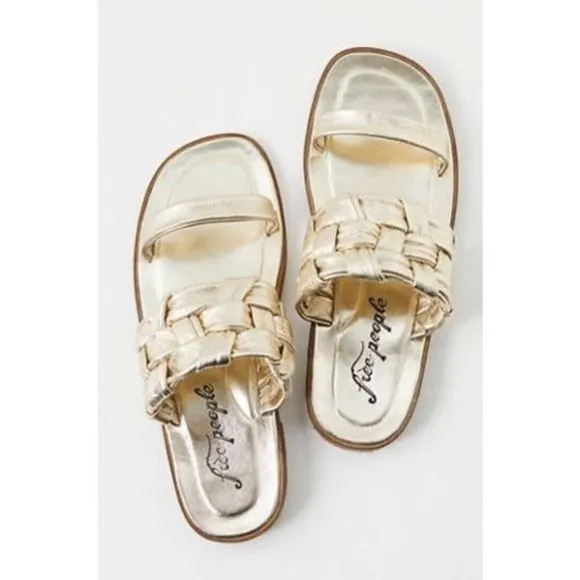 Free People Woven River Slip-On Sandals Size 38. SH2