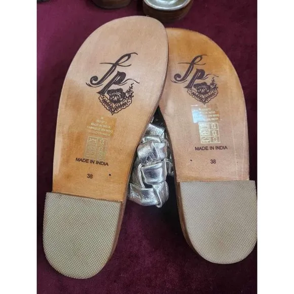 Free People Woven River Slip-On Sandals Size 38. SH2