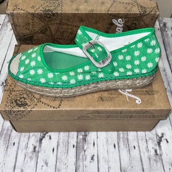Free People Surfisde Daisy Mary Jane Espadrilles