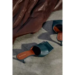 Free People x Alohas Loren Puffy Leather Mule Heels $168