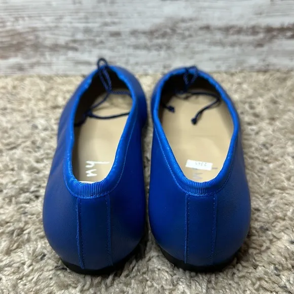 French Sole Womens Nicky Hilton - Kathy Navy Ballet Flats Size 7.4 fs/ny