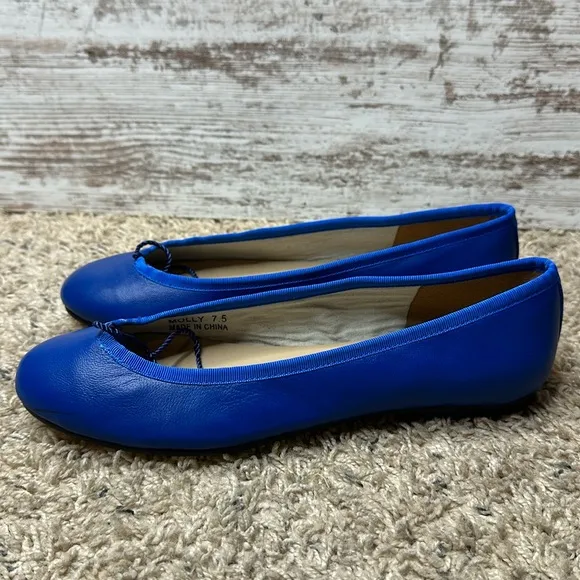 French Sole Womens Nicky Hilton - Kathy Navy Ballet Flats Size 7.4 fs/ny
