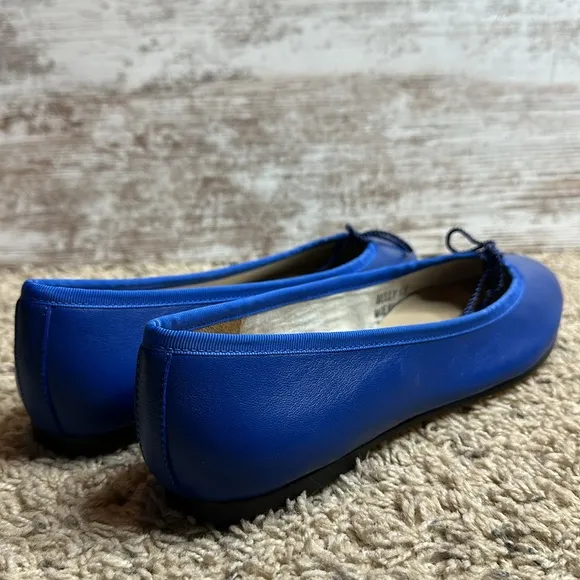 French Sole Womens Nicky Hilton - Kathy Navy Ballet Flats Size 8 Medium (B, M)