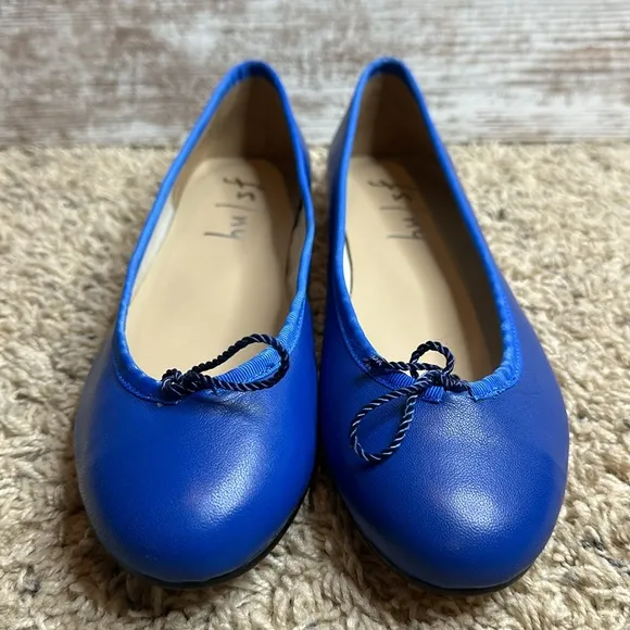French Sole Womens Nicky Hilton - Kathy Navy Ballet Flats Size 8 Medium (B, M)
