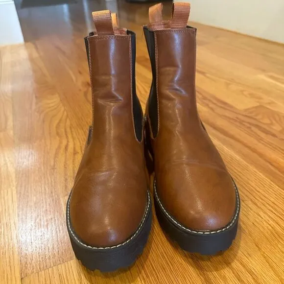 French Connection Lug Sole Chelsea Boots