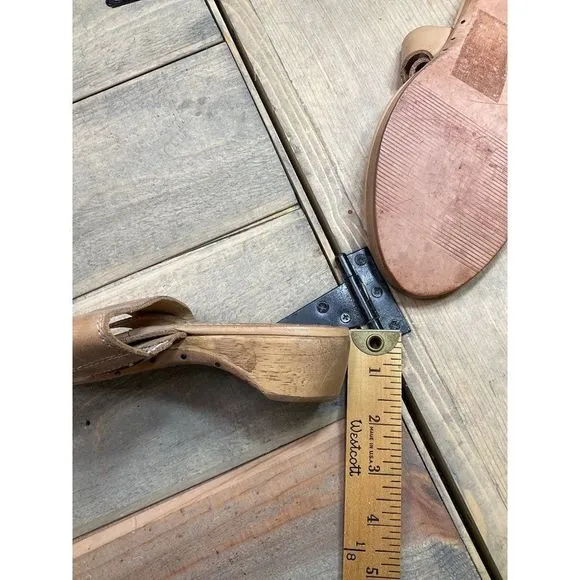 FRYE Boots Chelsea Thong Beige Sandals 6.5M Slip On