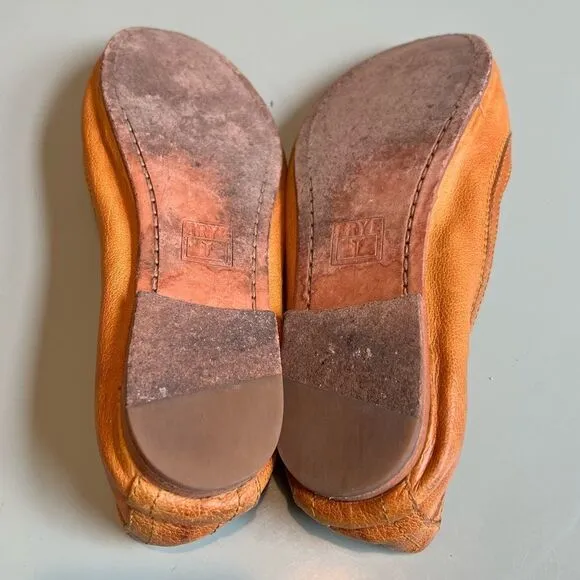 FRYE Carson Yellow Marigold Ballet Flats | Size 7