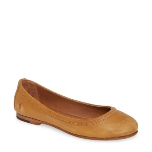 FRYE Carson Yellow Marigold Ballet Flats | Size 7