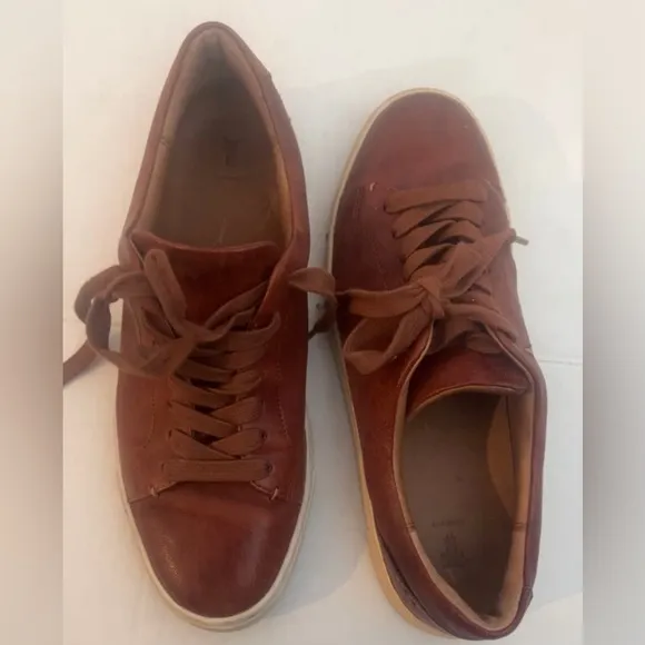 Frye Chambers Low Top Leather Lace-Up Sneakers Size 8