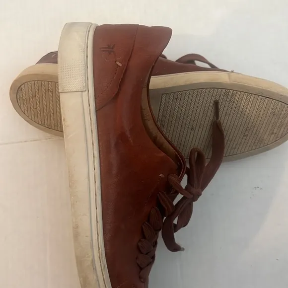 Frye Chambers Low Top Leather Lace-Up Sneakers Size 8