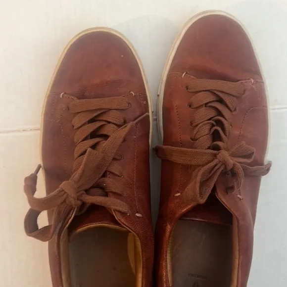 Frye Chambers Low Top Leather Lace-Up Sneakers Size 8
