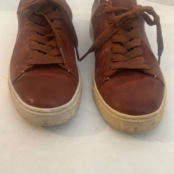 Frye Chambers Low Top Leather Lace-Up Sneakers Size 8