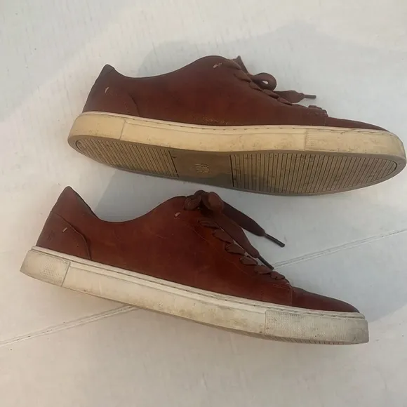 Frye Chambers Low Top Leather Lace-Up Sneakers Size 8