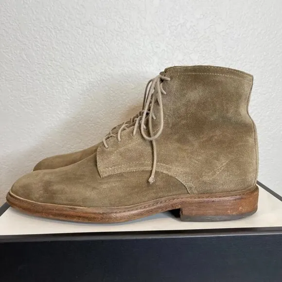 Frye Chris 3486960 Lace up Combat Boots Light Brown Suede Men's Size 9.5 D