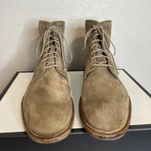 Frye Chris 3486960 Lace up Combat Boots Light Brown Suede Men's Size 9.5 D