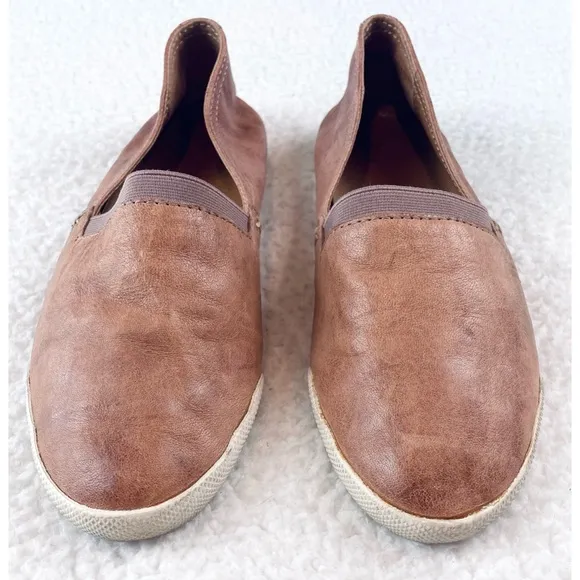 FRYE • Dusty Rose Genuine Leather Melanie Slip-On Flats