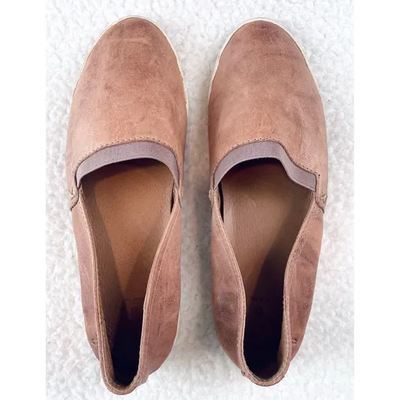 FRYE • Dusty Rose Genuine Leather Melanie Slip-On Flats