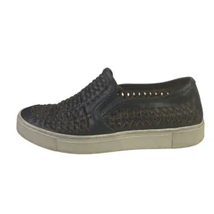 Frye Gabe Woven Loafers Slip On Shoes Men's Size 7 Black Leather Basket Weave