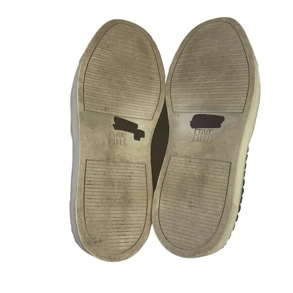 Frye Gabe Woven Loafers Slip On Shoes Men's Size 7 Black Leather Basket Weave