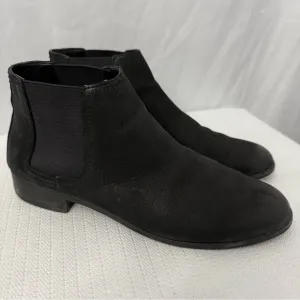 Frye Mallory Chelsea Leather Black Boots