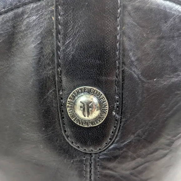 Frye Melissa Button Tall Leather Riding Boots Equestrian Boot Womens 7.5 Black