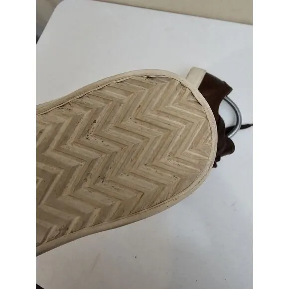 Frye Men’s Ludlow Cap 'Cognac' Low Top Sneakers Size 7.5 Brown Leather