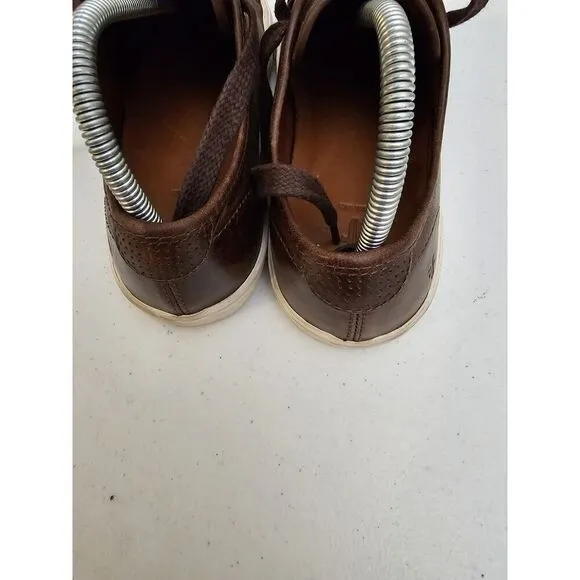 Frye Men’s Ludlow Cap 'Cognac' Low Top Sneakers Size 7.5 Brown Leather