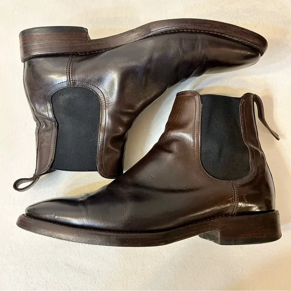 Frye Men’s Weston Chelsea Boot Dark Brown Size 9.5D