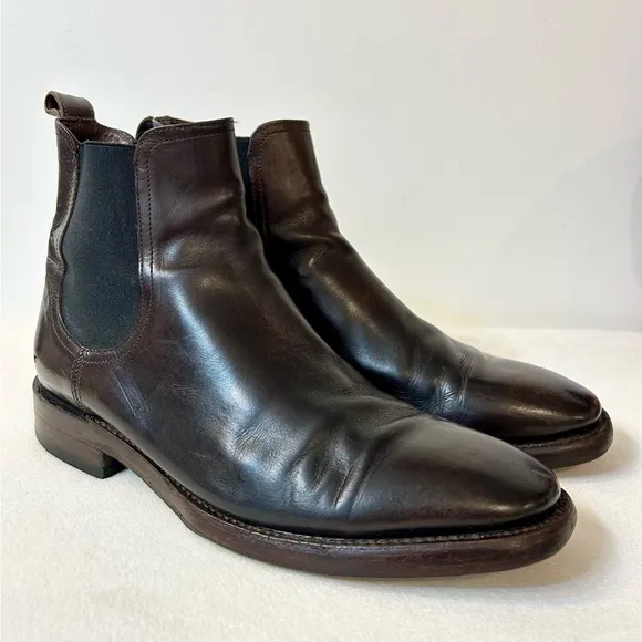 Frye Men’s Weston Chelsea Boot Dark Brown Size 9.5D