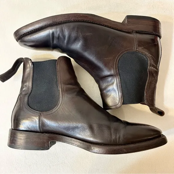 Frye Men’s Weston Chelsea Boot Dark Brown Size 9.5D