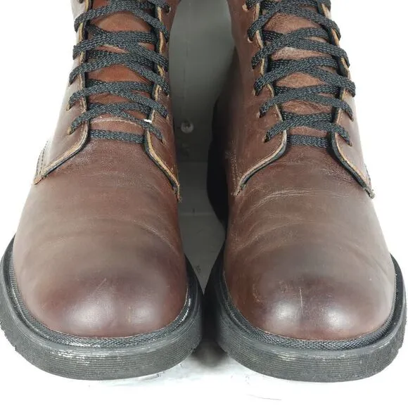 FRYE Men's Terra US 9,5 Cognac Brown Leather Lace-Up Chukka Combat Boots