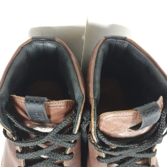 FRYE Men's Terra US 9,5 Cognac Brown Leather Lace-Up Chukka Combat Boots