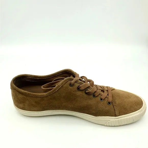 Frye Patton Low-Top Lace-Up Brown Suede Men’s Sneakers