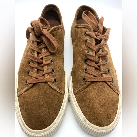 Frye Patton Low-Top Lace-Up Brown Suede Men’s Sneakers
