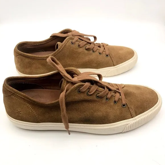 Frye Patton Low-Top Lace-Up Brown Suede Men’s Sneakers