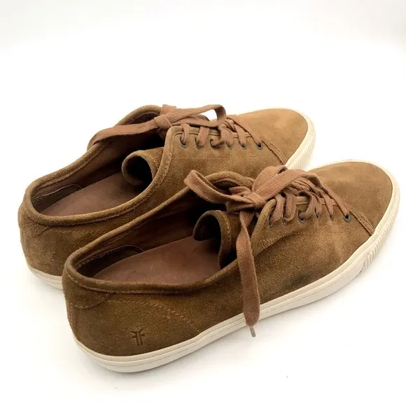 Frye Patton Low-Top Lace-Up Brown Suede Men’s Sneakers