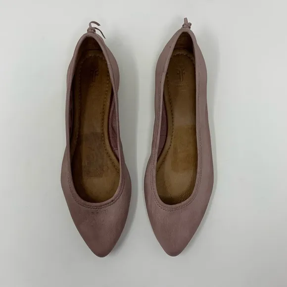 Frye Regina Leather Pointed Ballet Flats Shoes Women 6 1/2