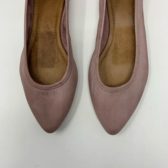 Frye Regina Leather Pointed Ballet Flats Shoes Women 6 1/2