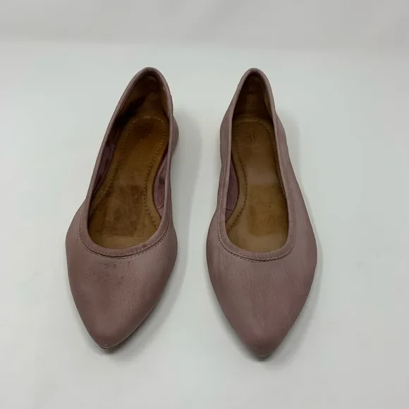 Frye Regina Leather Pointed Ballet Flats Shoes Women 6 1/2
