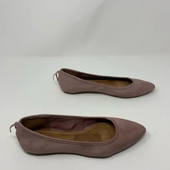 Frye Regina Leather Pointed Ballet Flats Shoes Women 6 1/2