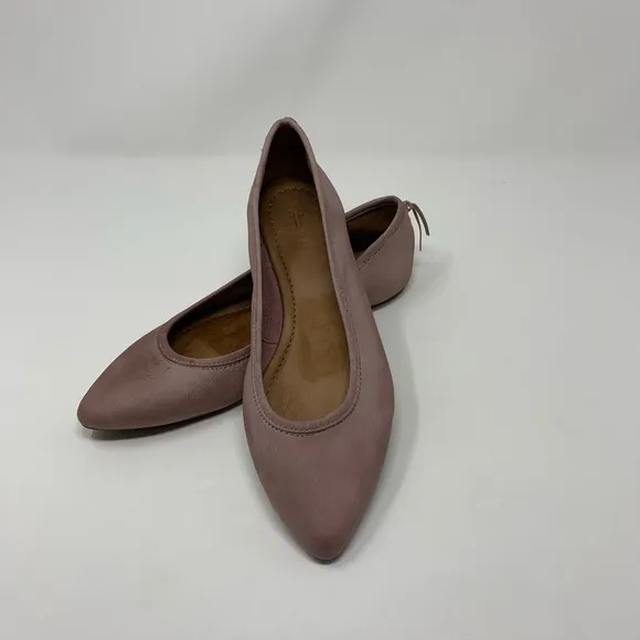 Frye Regina Leather Pointed Ballet Flats Shoes Women 6 1/2