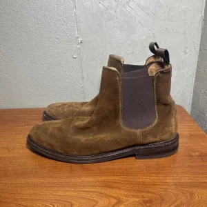 Frye Seth Tan Suede Leather Chelsea Ankle Slip On Casual Boots Mens Size 13D