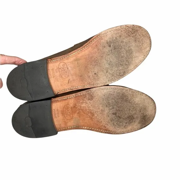 Frye Two Tone Brown Nubuck/Leather Driving Loafers