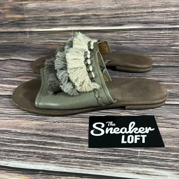 Frye Women's Riley Tassel Slides‎ Slip On Sandals