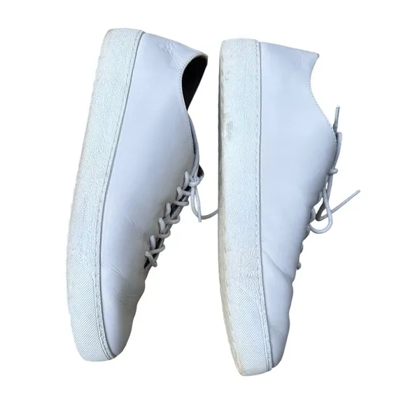 Frye Womens Sneakers White Webster Leather Low Top Sneakers Casual US 11