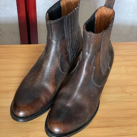 Frye Women’s Diana Brown Leather Chelsea Boots (Size: 7)