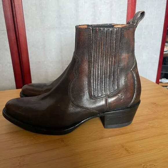 Frye Women’s Diana Brown Leather Chelsea Boots (Size: 7)